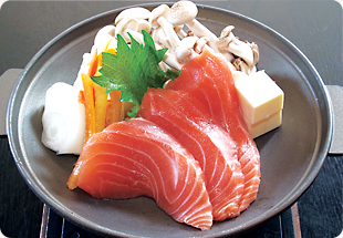 サーモンとキノコの味噌バター焼き