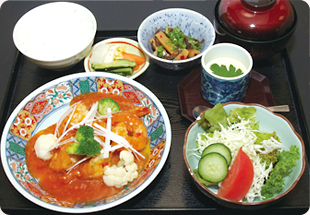 エビチリ定食